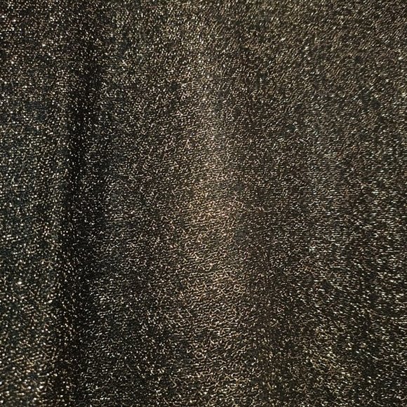 M✨Holiday Christmas Vtg. Sequin Disco Shirt Top Gold black Metallic - Picture 6 of 8